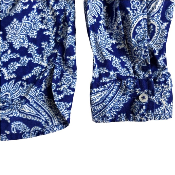 J. Crew Paisley Print Top - Picture 2 of 5